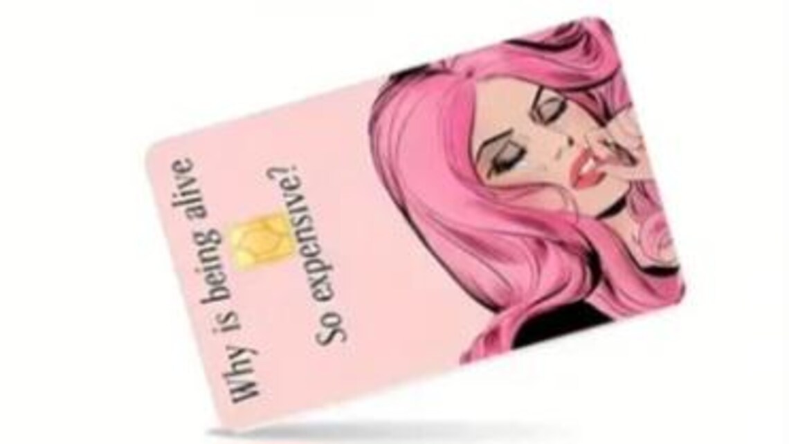 Funny Credit Card Skin - Why Is Being Alive So Expensive - Image 3
