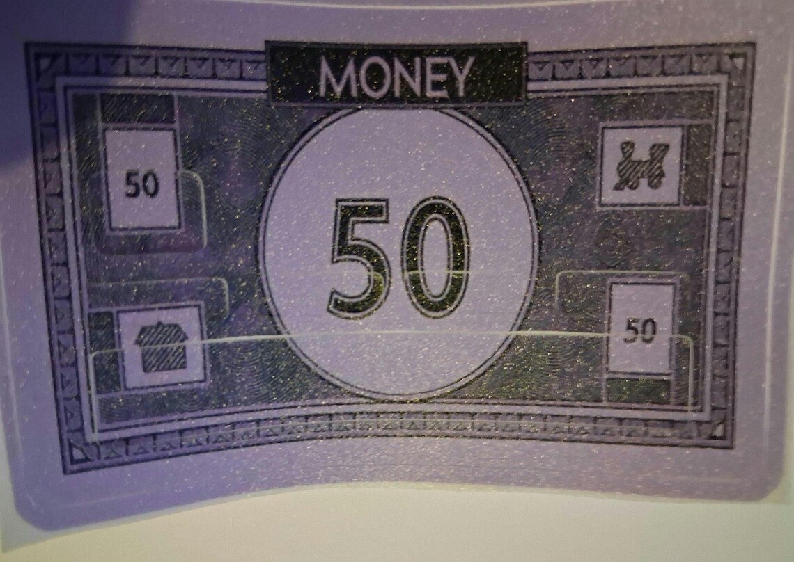 Money Game Board Credit Card Skin - 50