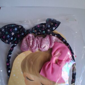 Hair Accessories Gift Set - Headband Scrunchies and Clips