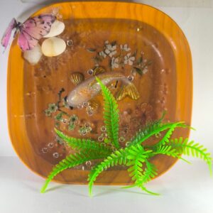 Handmade Resin Koi Fish bowl