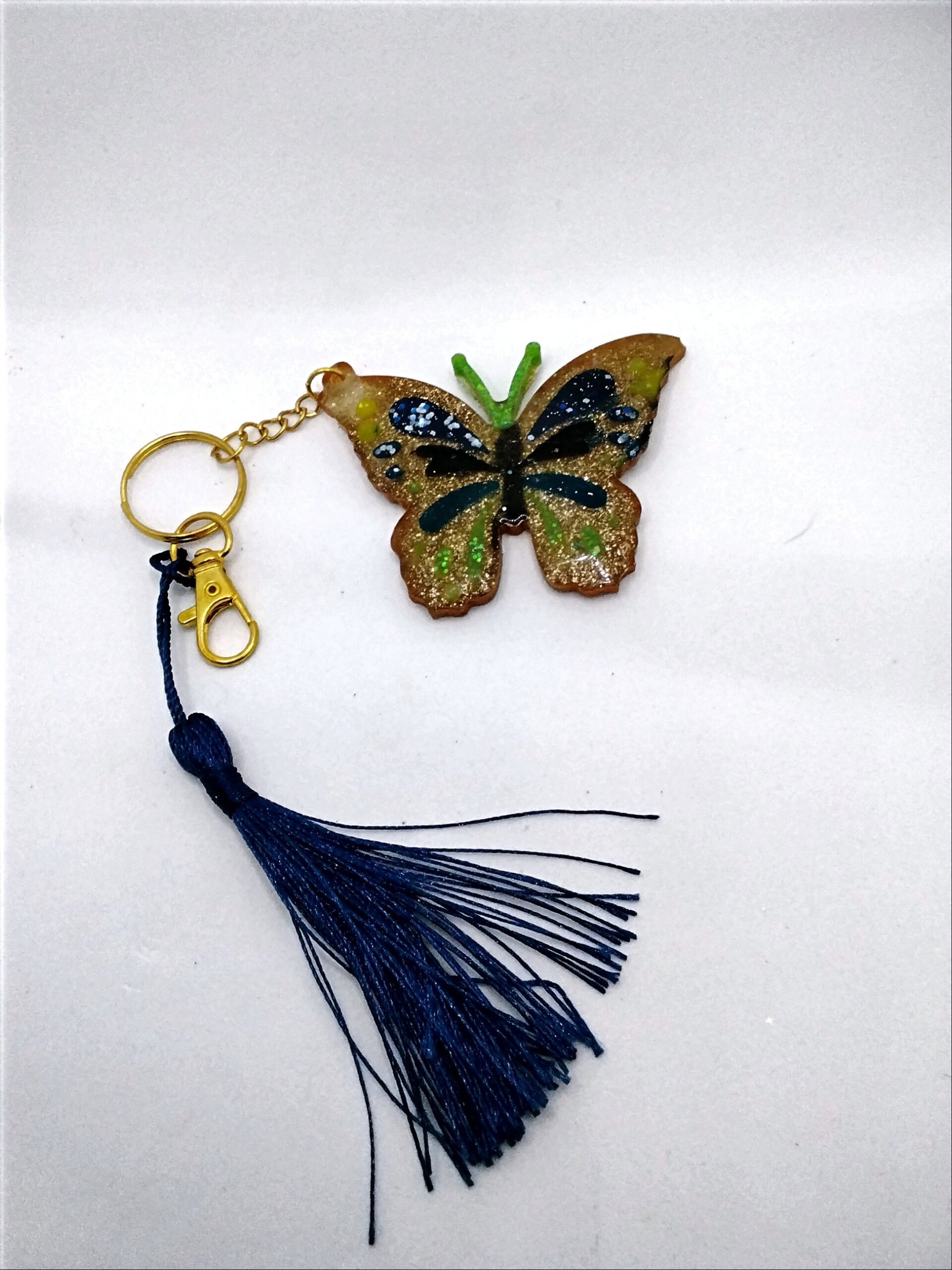 Resin Butterfly keyring - Image 5