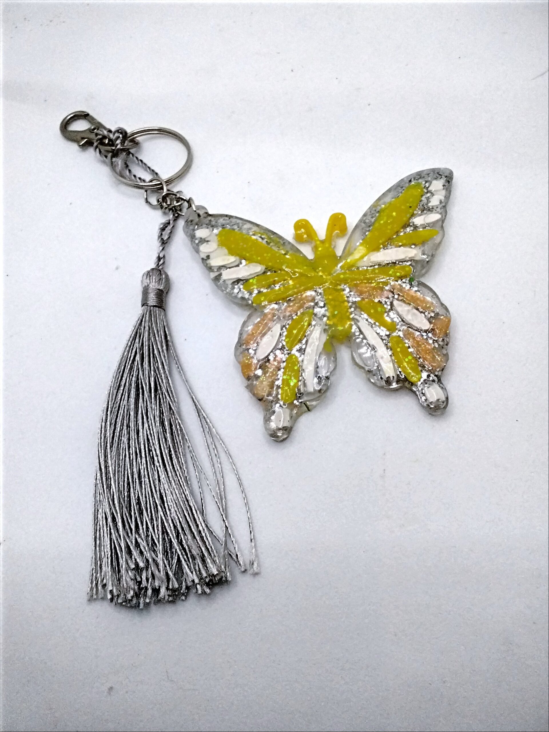 Resin Butterfly keyring - Image 6