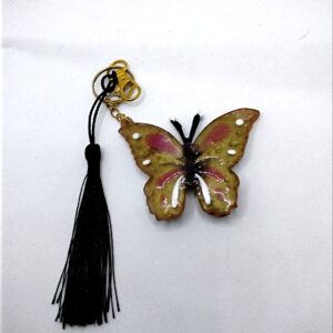 Resin Butterfly keyring