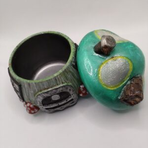 Fairy houses and mushrooms pots