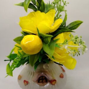 Resin fairy house vase